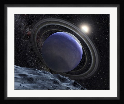 Framed Artist's Illustration of an Extrasolar Planet Orbiting Star HR 8799 Print
