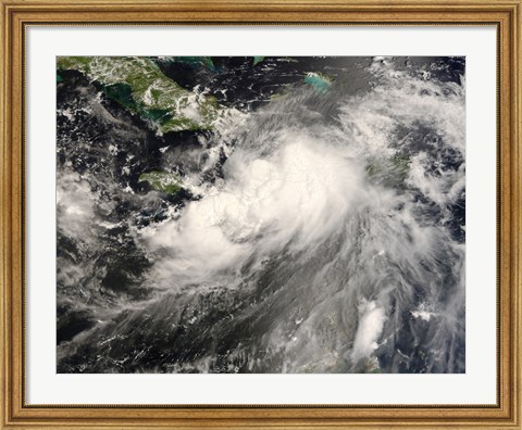 Framed Tropical Storm Gustav in the Caribbean Sea Print
