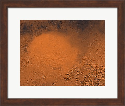 Framed Hellas Planitia Region of Mars Print
