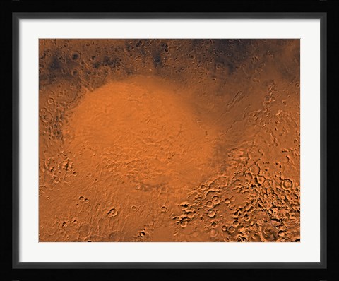 Framed Hellas Planitia Region of Mars Print
