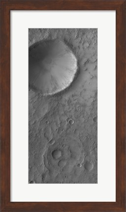 Framed Impact Crater on Mars Print