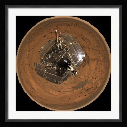 Framed Mars Exploration Rover on the Surface of Mars Print