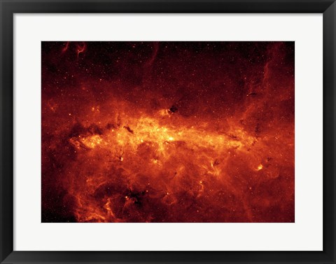 Framed Milky Way Center Aglow with Dust Print