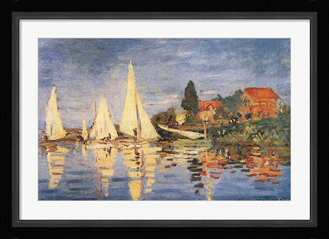 Framed Regatta at Argenteuil Print