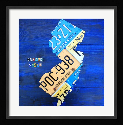 Framed New Jersey Print