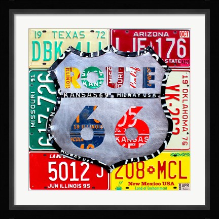 Framed Route 66 Edition 3 Print