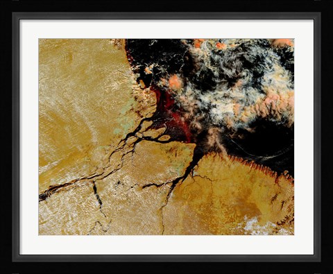 Framed Amazon River in Northern Brazil Print