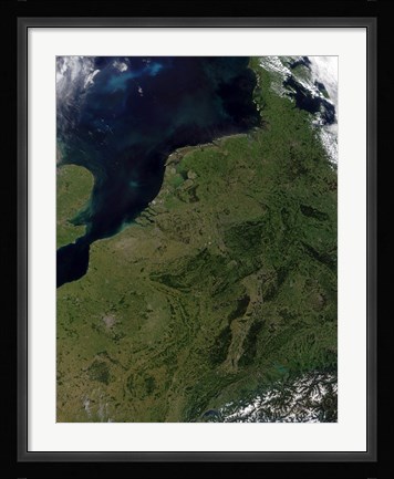 Framed Low Countries of Belgium, Luxembourg, and The Netherlands Print