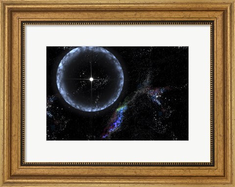 Framed Neutron Star SGR 1806-20 Producing a Gamma Ray Flare Print