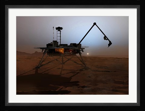 Framed Phoenix Mars Lander Print