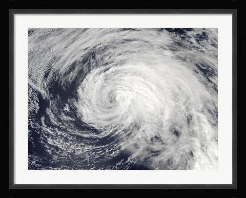 Framed Tropical Storm Ele in the Central Pacific Print