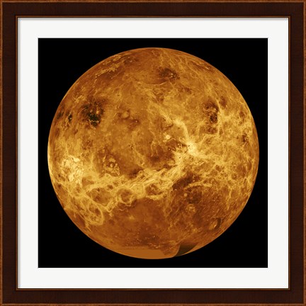 Framed Global view of the Surface of Venus Print