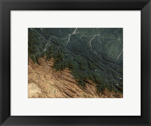 Framed Andes Mountains Print