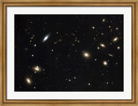Framed Coma Cluster of galaxies Print