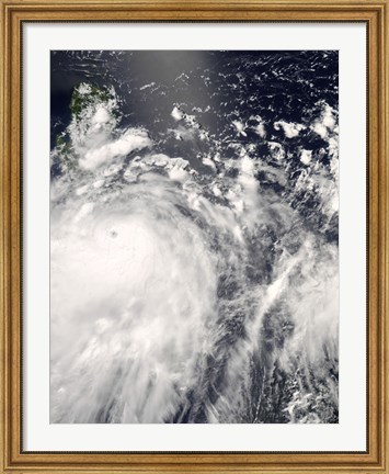 Framed Typhoon Fengshen over the Philippines Print