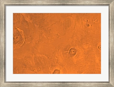 Framed Tharsis Region of Mars Print