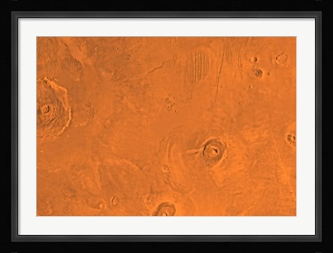 Framed Tharsis Region of Mars Print