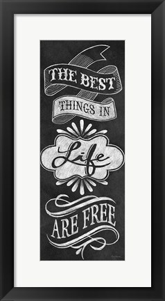 Framed Best Things in Life Print