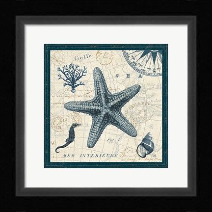 Framed Ocean Life V Print