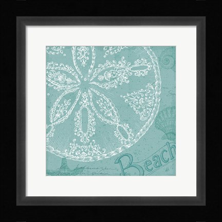 Framed Aqua Treasure II Print