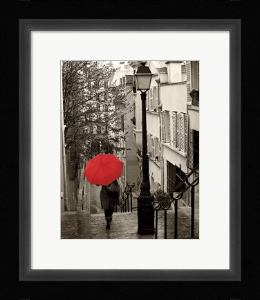 Framed Paris Stroll II Print