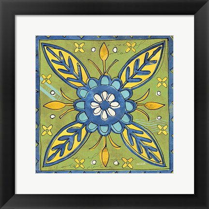 Framed Tuscan Sun Tile III Color Print