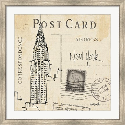 Framed Postcard Sketches I Print