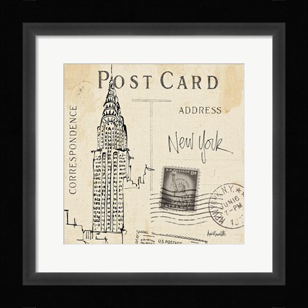 Framed Postcard Sketches I Print