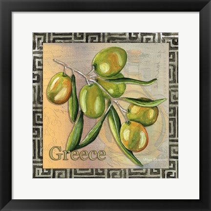 Framed Olive Oil 4 Print