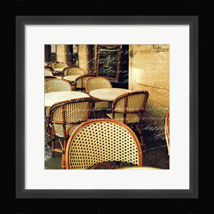 Framed Paris Bistro Letter Print