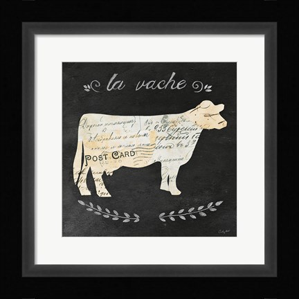 Framed La Vache Cameo Sq Print