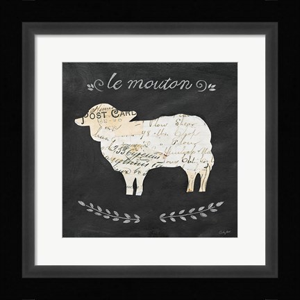 Framed Le Mouton Cameo Sq Print