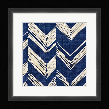 Framed Indigo Batik II Print