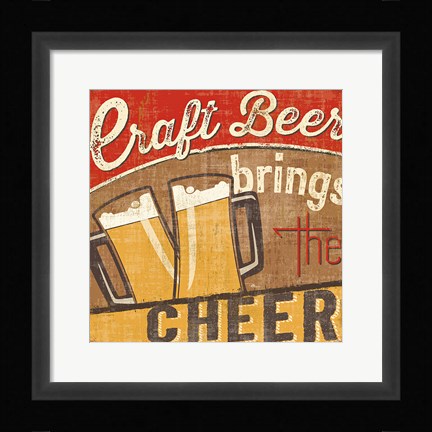 Framed Craft Brew I Print