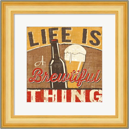 Framed Craft Brew II Print