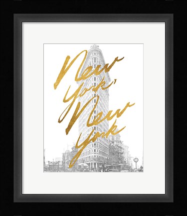 Framed Gilded New York Print