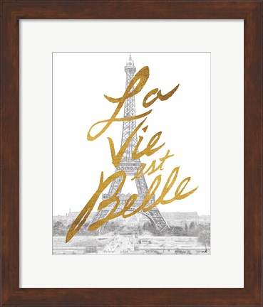 Framed Gilded Paris Print