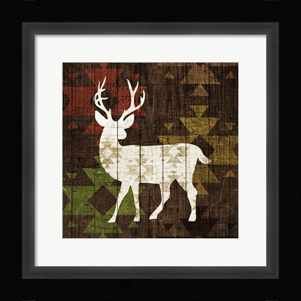 Framed Southwest Lodge - Deer I Print