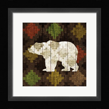 Framed Southwest Lodge - Bear Print