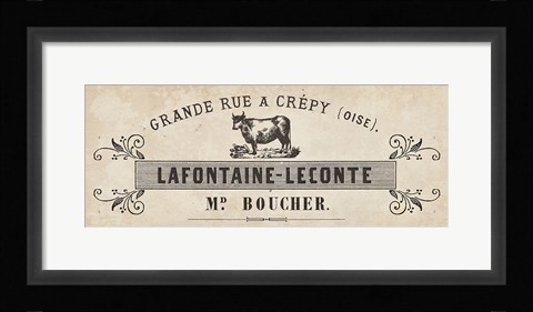 Framed Animal Bill of Sales II Print