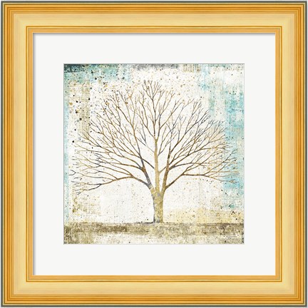 Framed Solitary Tree Collage Print