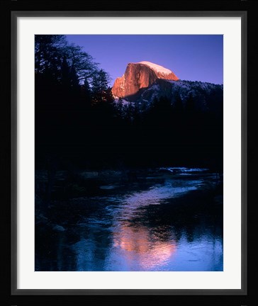 Framed Half Dome, Merced River, Yosemite, California Print