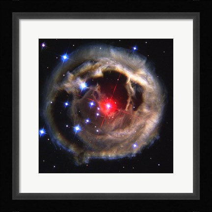 Framed Light Echo From Star V838 Monocerotis - December 17, 2002 Print