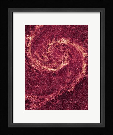 Framed Hubble NICMOS Infrared Image of M51 Print