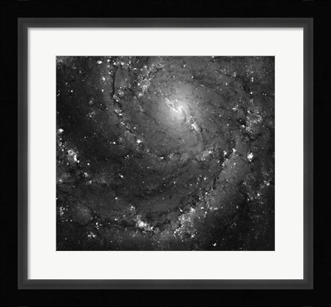 Framed Hubble Space Telescope Imaging of Hot Gas and Star Birth in M101 Print