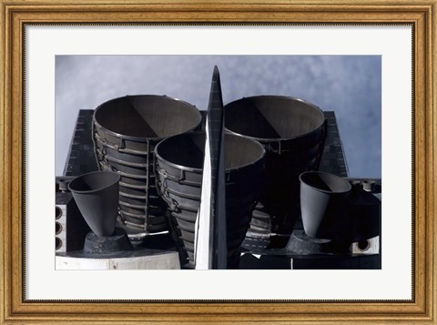 Framed Space Shuttle Discovery&#39;s Tail Section Print
