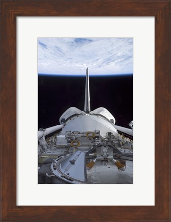 Framed Space Shuttle Discovery&#39;s Cargo Bay Print