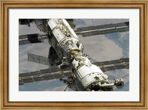Framed Close Up View of International Space Station Print