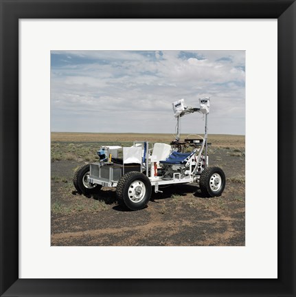 Framed View of a 1-G Lunar Rover Vehicle Print
