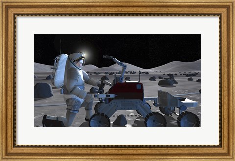 Framed Future Space Exploration Missions Print